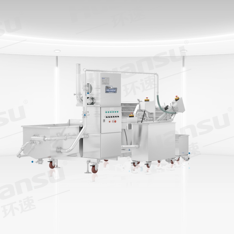 商用曝氣氣泡式洗菜機整機拆卸，清洗