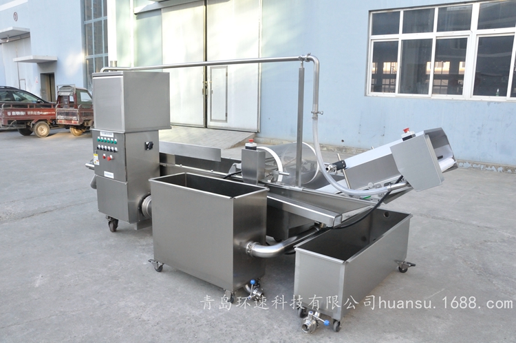 自動氣泡式洗菜機哪家好蔬菜生產(chǎn)線必選設備,循環(huán)水系統(tǒng),機身304不銹鋼設計